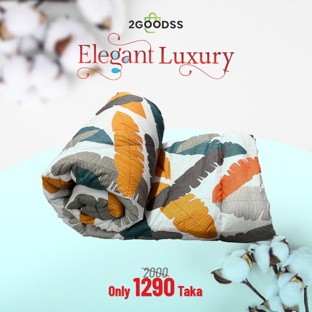 প্রিমিয়াম ডাবল কমফোর্টার – আরাম ও নিখুঁত সমন্বয়