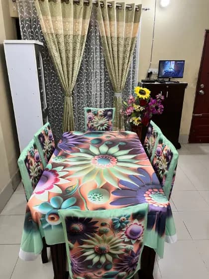 প্রিমিয়াম 3D ডাইনিং টেবিল সেট