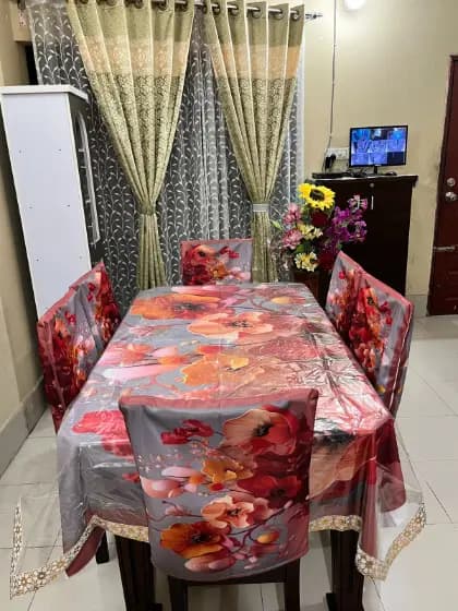 প্রিমিয়াম 3D ডাইনিং টেবিল সেট