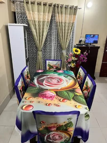 প্রিমিয়াম 3D ডাইনিং টেবিল সেট