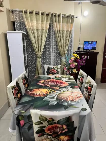 প্রিমিয়াম 3D ডাইনিং টেবিল সেট